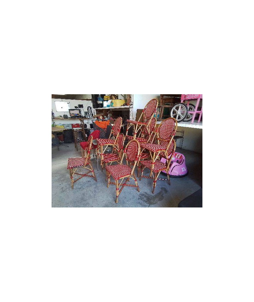 CHAISE DE BISTROT ROUGE 