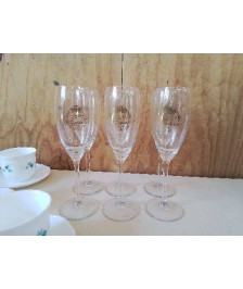 LOT DE 6 VERRES À CHAMPAGNE 