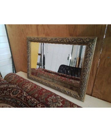 MIROIR RECTANGULAIRE CADRE DORÉ 
