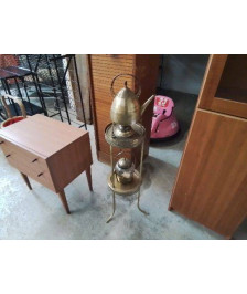 THÉIÈRE BOUILLOIRE ANCIENNE EN LAITON 