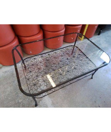 1 TABLE BASSE EN FER FORGÉ 