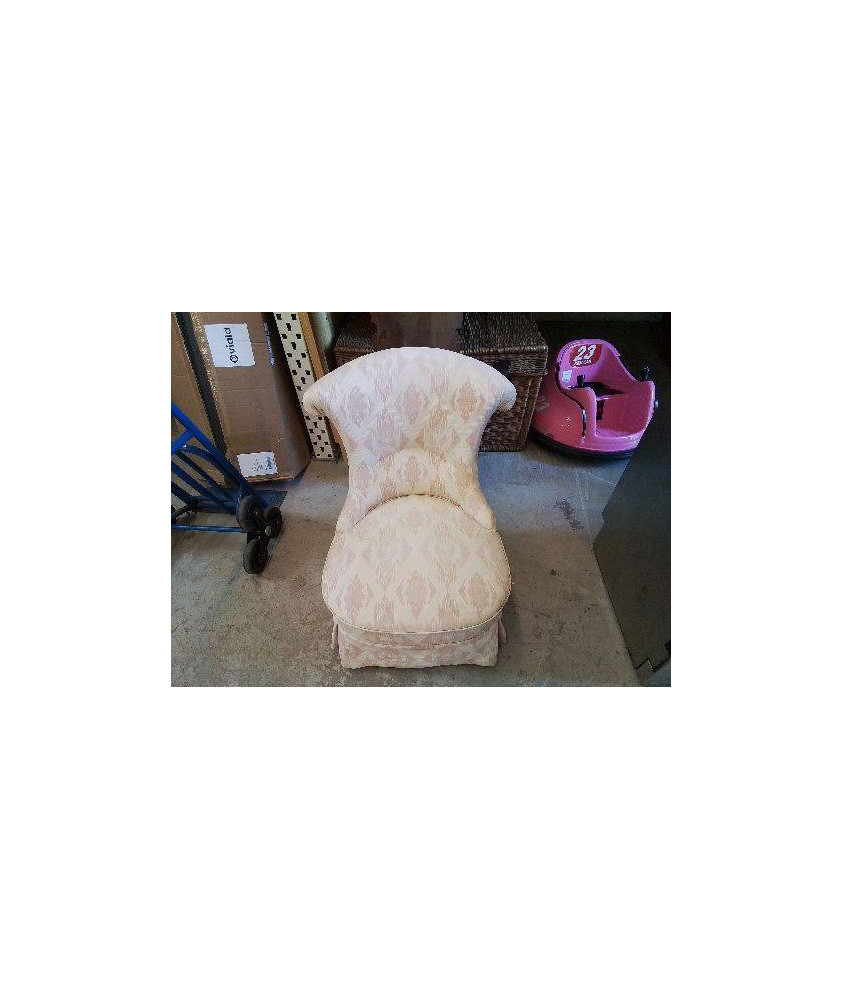 FAUTEUIL MOTIF COULEUR SAUMON 
