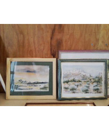 CADRE PAYSAGE AQUARELLE 