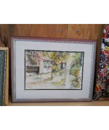 CADRE PAYSAGE AQUARELLE 
