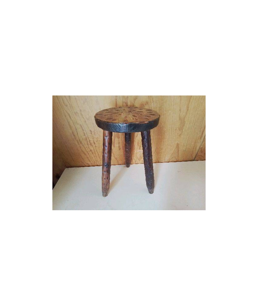 TABOURET TRÉPIED RUSTIQUE 