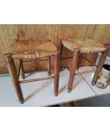 TABOURET PAILLÉ 