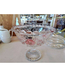 COUPE EN CRISTAL MOTIF FLORAL 