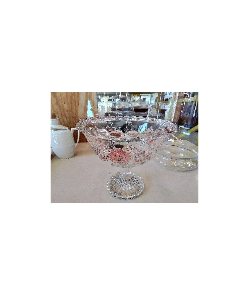 COUPE EN CRISTAL MOTIF FLORAL 