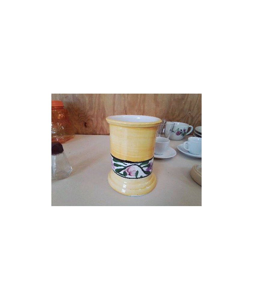 POT A FLEUR MOTIF FLORAL 