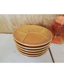 LOT DE 6 ASSIETTES À FONDUE 