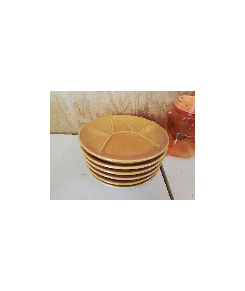 LOT DE 6 ASSIETTES À FONDUE 