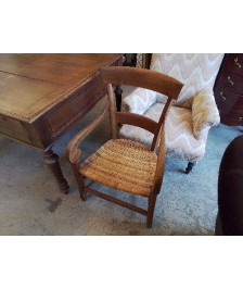 FAUTEUIL CANNE EN BOIS 