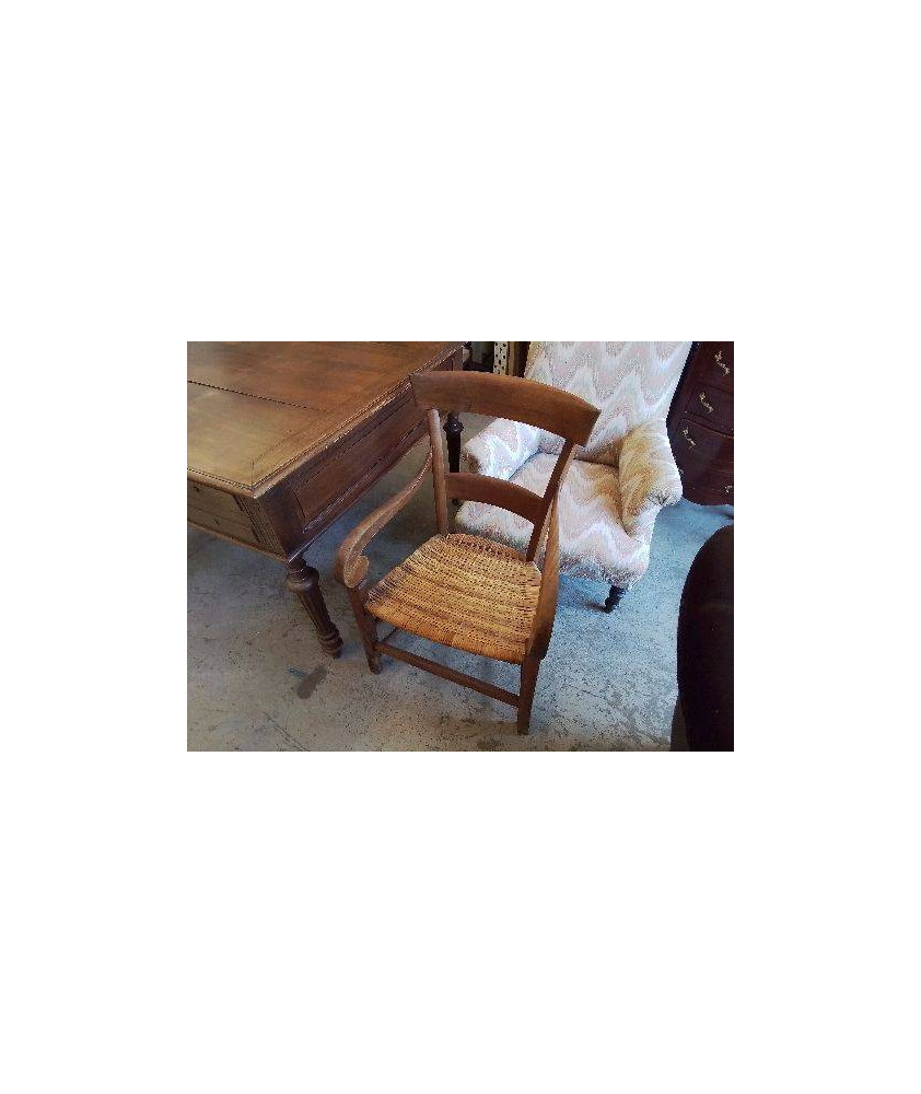 FAUTEUIL CANNE EN BOIS 