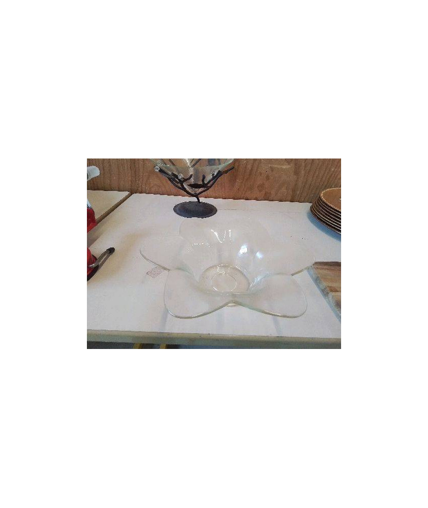 DECORATION FLORALE EN VERRE 