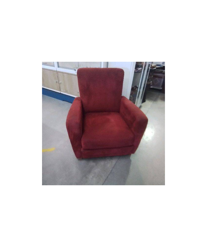 FAUTEUIL CUIR RETOURNÉ 