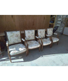 FAUTEUIL TAPISSÉE STYLE LOUIS XVI 