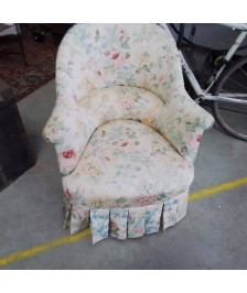 FAUTEUIL CRAPAUD FLEURI