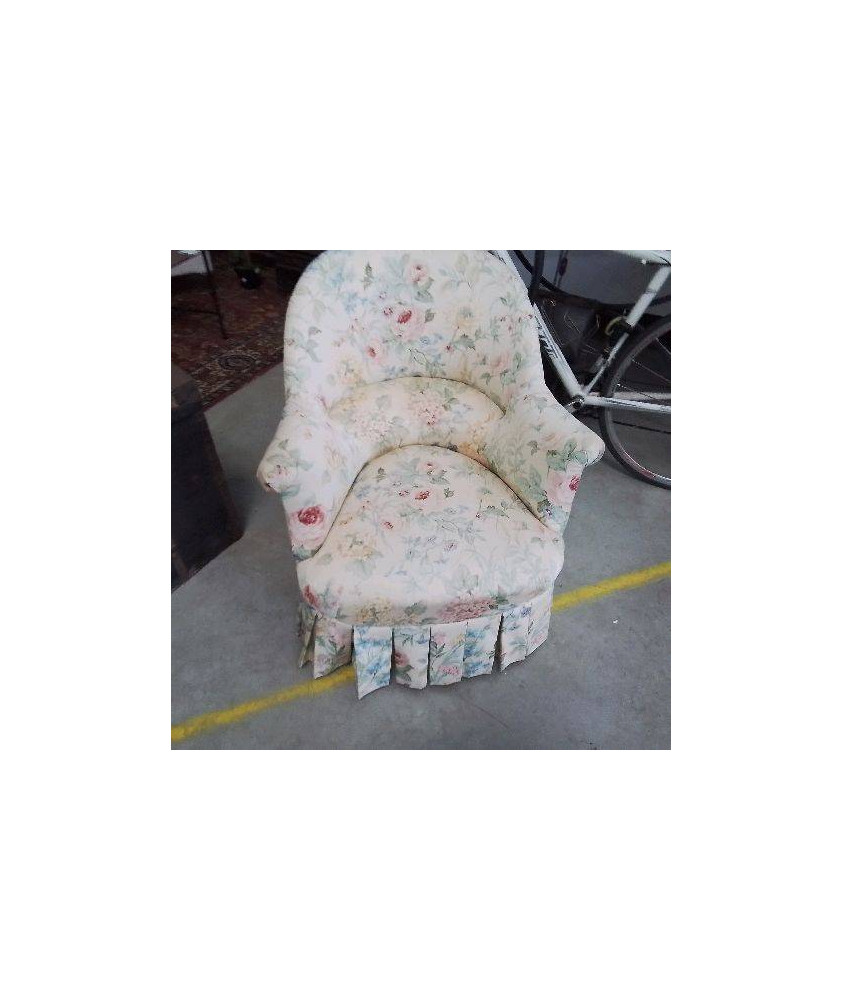 FAUTEUIL CRAPAUD FLEURI
