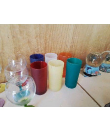 VERRE À JUS COLORÉ 