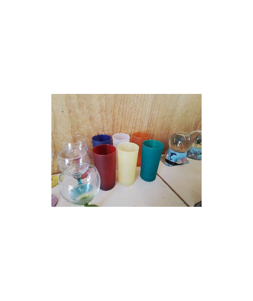 VERRE À JUS COLORÉ 