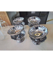 LOT DE 8 COUPES A INOX 