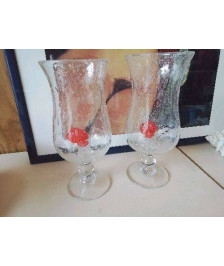 BOUGEOIR EN VERRE BULÉ 