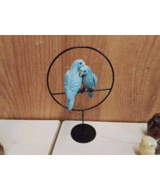 DECORATION PERRUCHE BLEUE