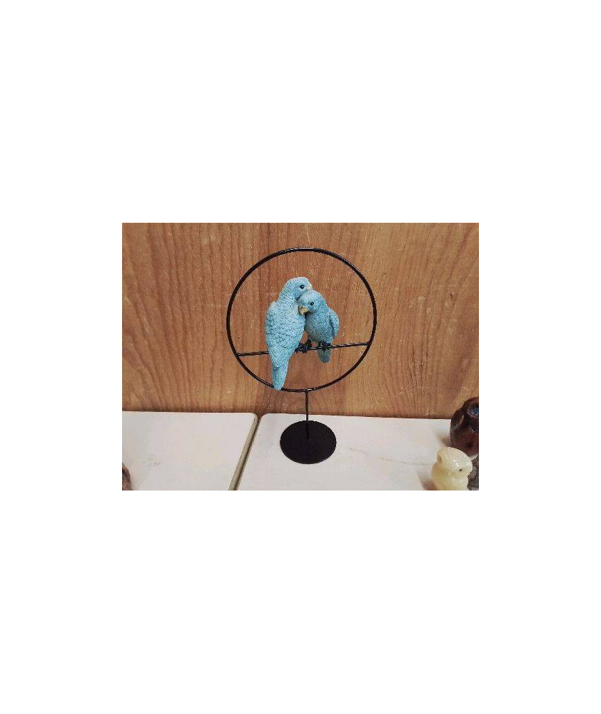 DECORATION PERRUCHE BLEUE