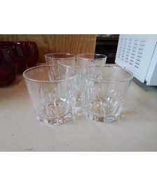 LOT DE 5 VERRES A WHISKY 