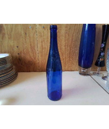 BOUTEILLE BLEU EN VERRE