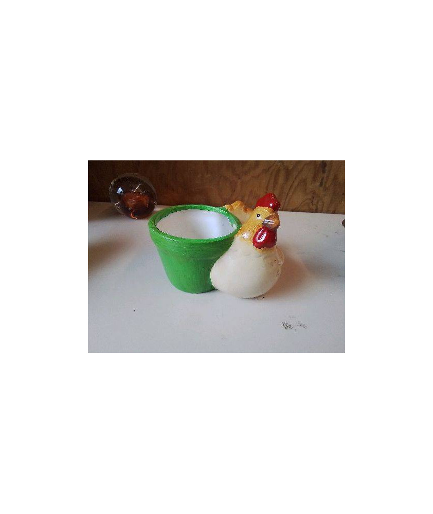 POT DE FLEUR POULE