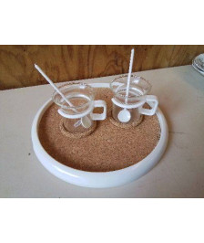 TASSE A CAFE AVEC SA CUILLÈRE 