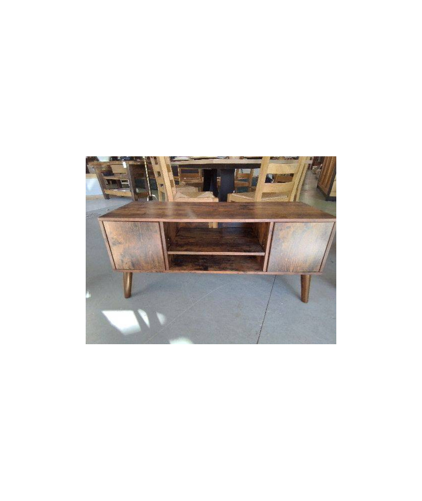 MEUBLE TV EFFET BOIS VEILLI 