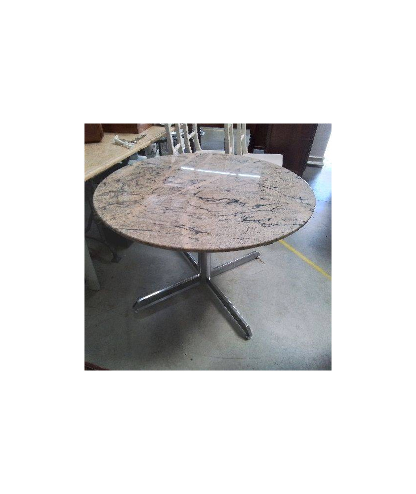 TABLE RONDE DESIGN DANS L\'ESPRIT KNOLL ROCHEBOBOIS