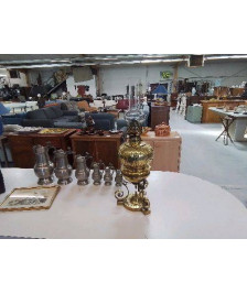 GRANDE LAMPE A PETROLE EN LAITON
