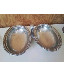 PLAT EN METAL ARGENTÉ 