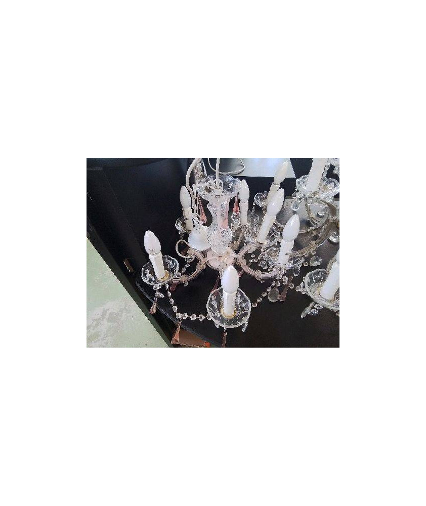 LUSTRE A PAMPILLE 5 BRANCHES 