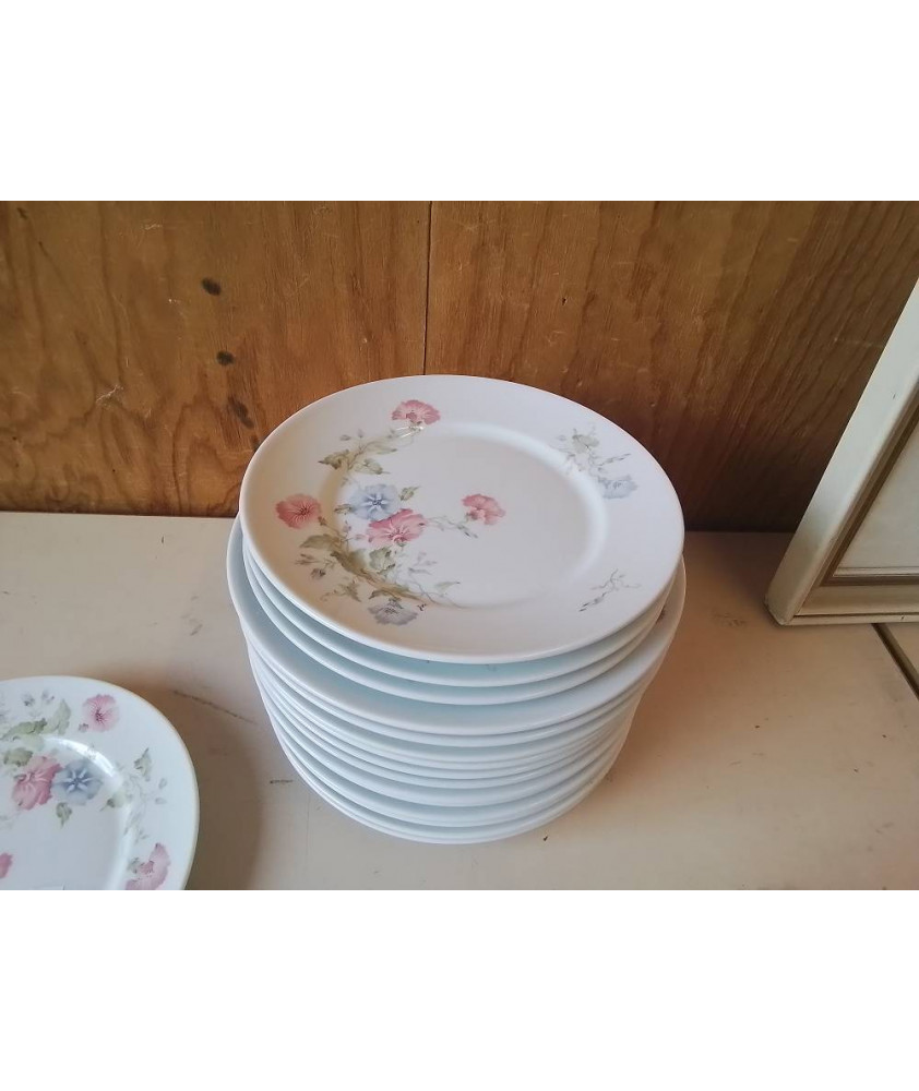 ASSIETTE PLATE MOTIF FLORAL