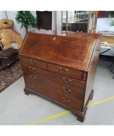 SECRETAIRE ANGLAIS 19E ACAJOU