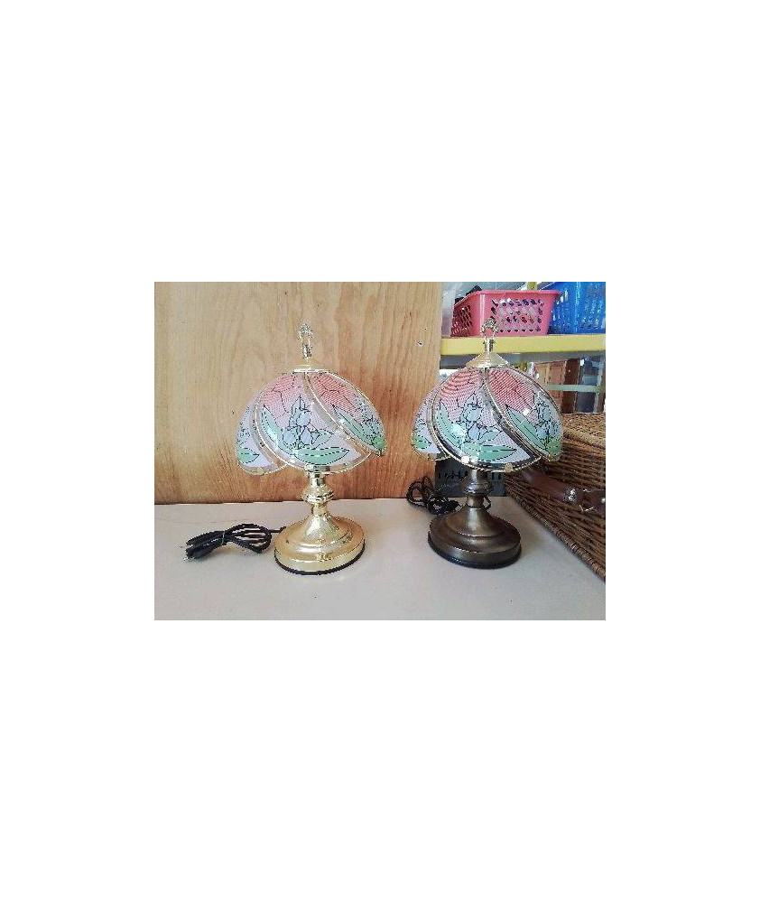 LAMPE TACTILE VINTAGE MOTIF FLORAL 