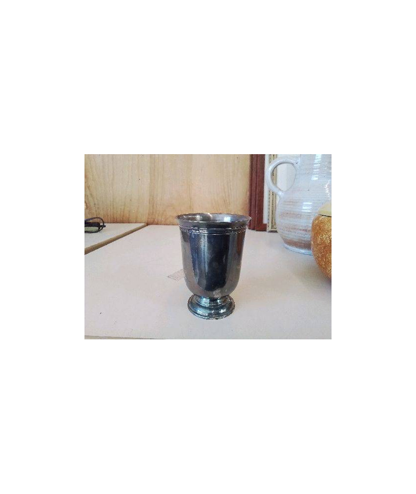 TIMBALE EN METAL ARGENTÉ 