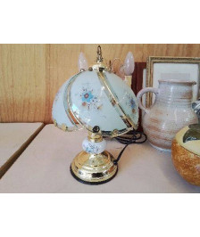 PETITE LAMPE VINTAGE MOTIF FLORAL 