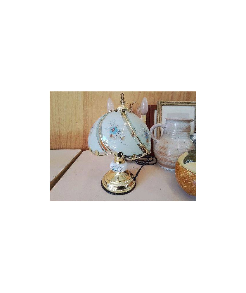 PETITE LAMPE VINTAGE MOTIF FLORAL 