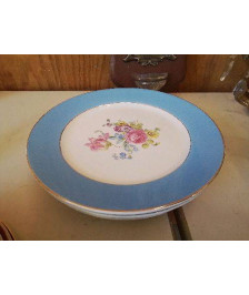 LOT DE 5 ASSIETTES PLATES EN PORCELAINE DE DIGOIN 