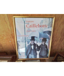 CADRE AFFICHE EXPOSITION GUSTAVE CAILLEBOTTE 