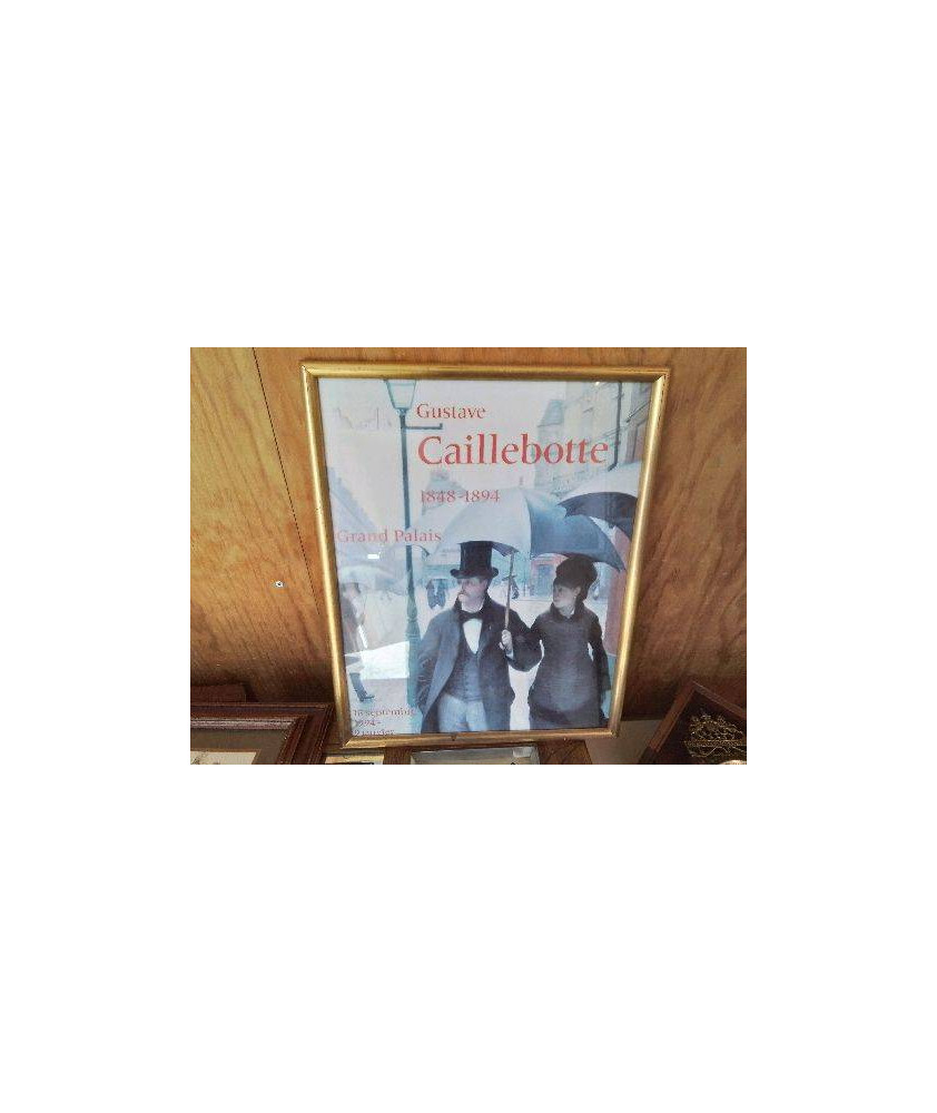 CADRE AFFICHE EXPOSITION GUSTAVE CAILLEBOTTE 