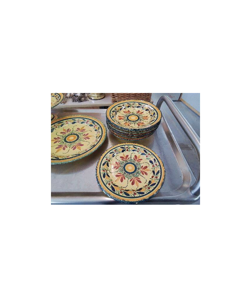 ASSIETTE HENRIOT QUIMPER MOTIF FLORAL 