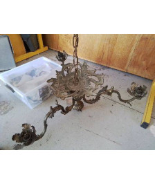 SUSPENTION EN BRONZE ART NOUVEAU 