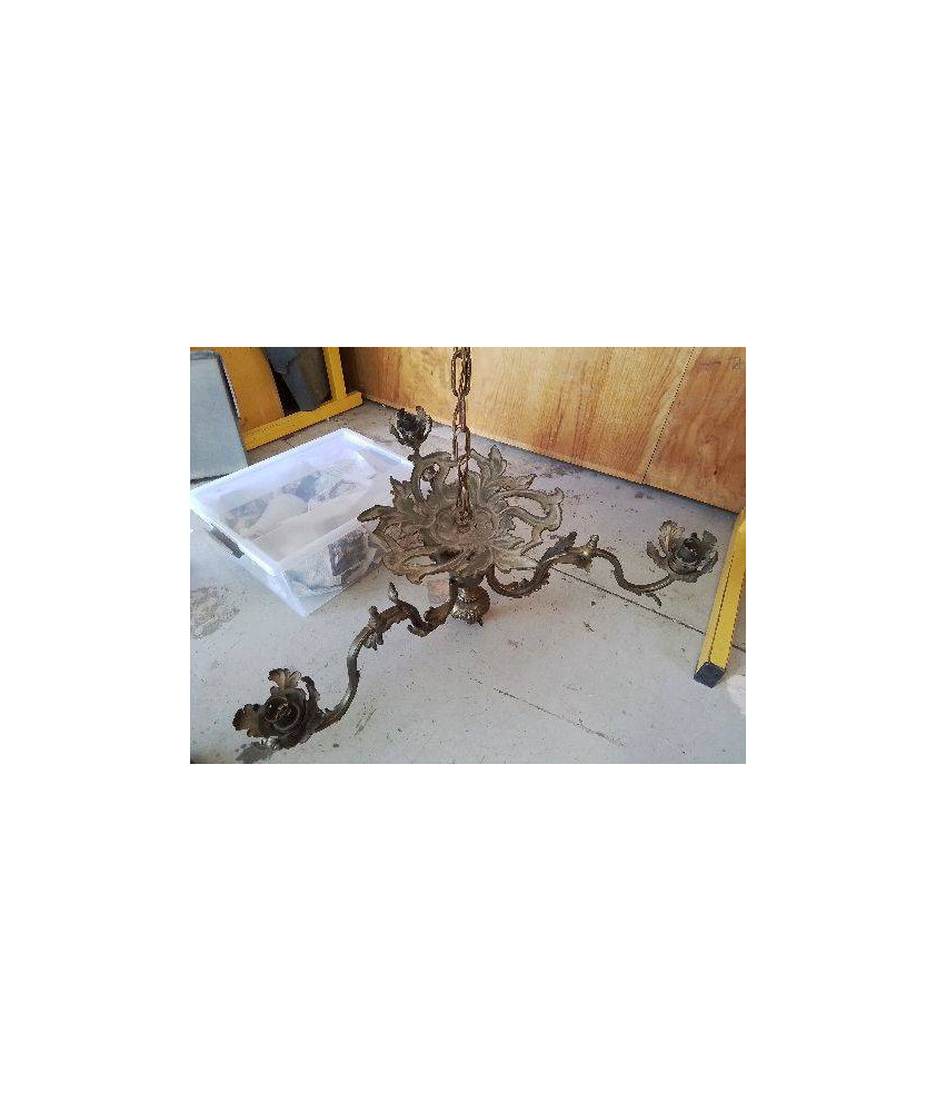 SUSPENTION EN BRONZE ART NOUVEAU 