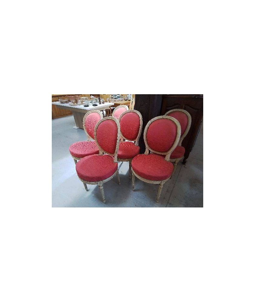 CHAISE MEDAILLON STYLE LOUIS XV 